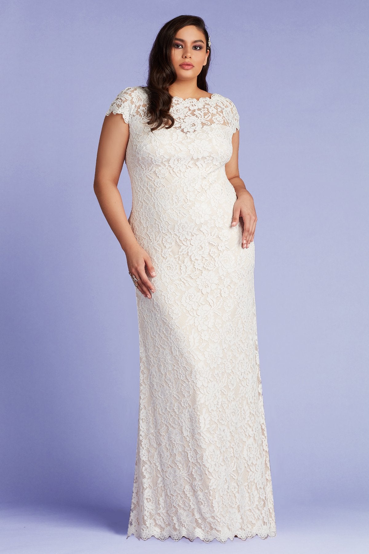 Maverick Open-Back Lace Gown - PLUS SIZE