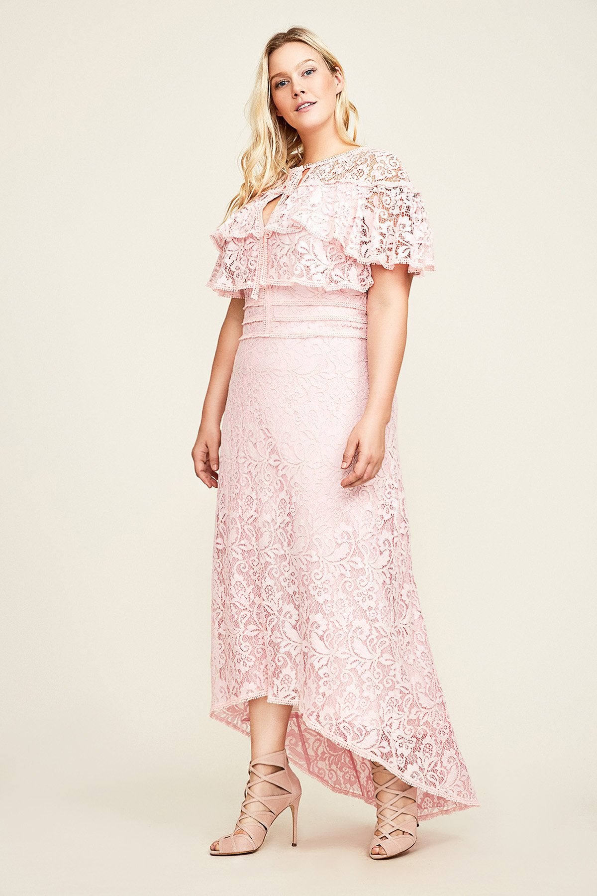Aileen High-Low Lace Gown - PLUS SIZE
