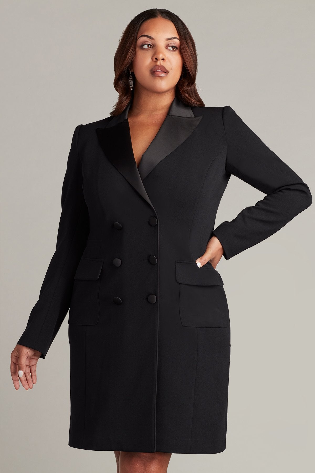 McKay Double-Breasted Coat Dress - PLUS SIZE