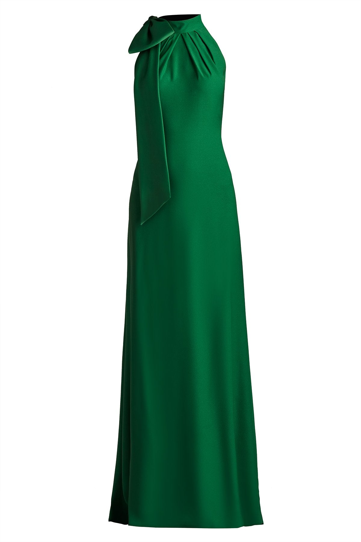Sims Shoulder Bow Halter Gown