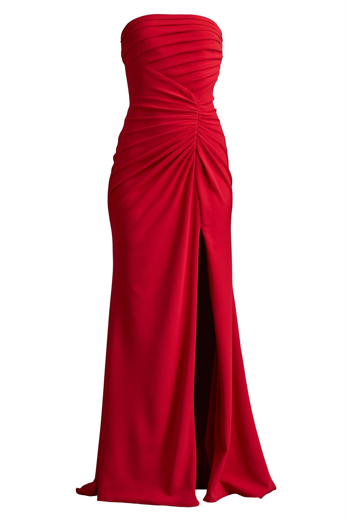 Dorsett Pleated Crepe Gown