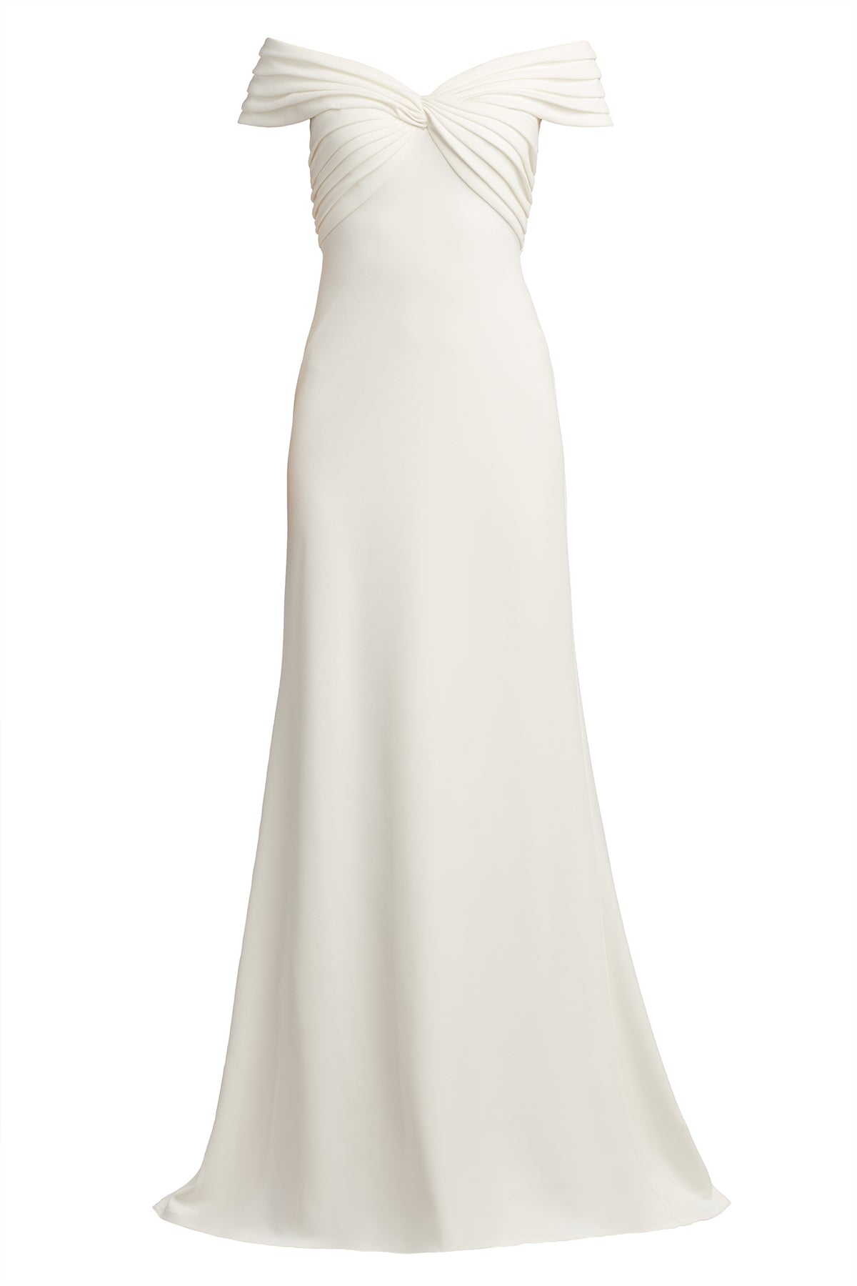 Winslow Pleated V-Back Gown