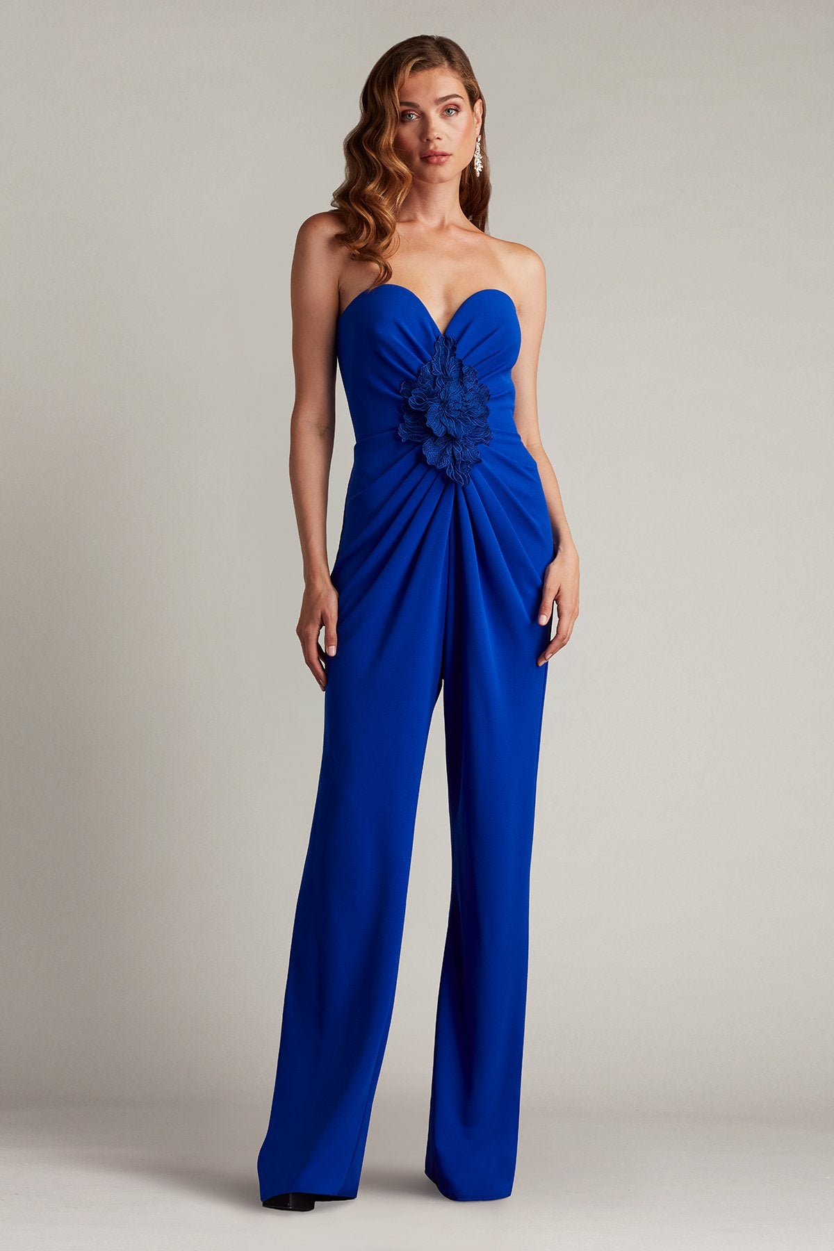 Sirota Center-Front Ruffle Jumpsuit