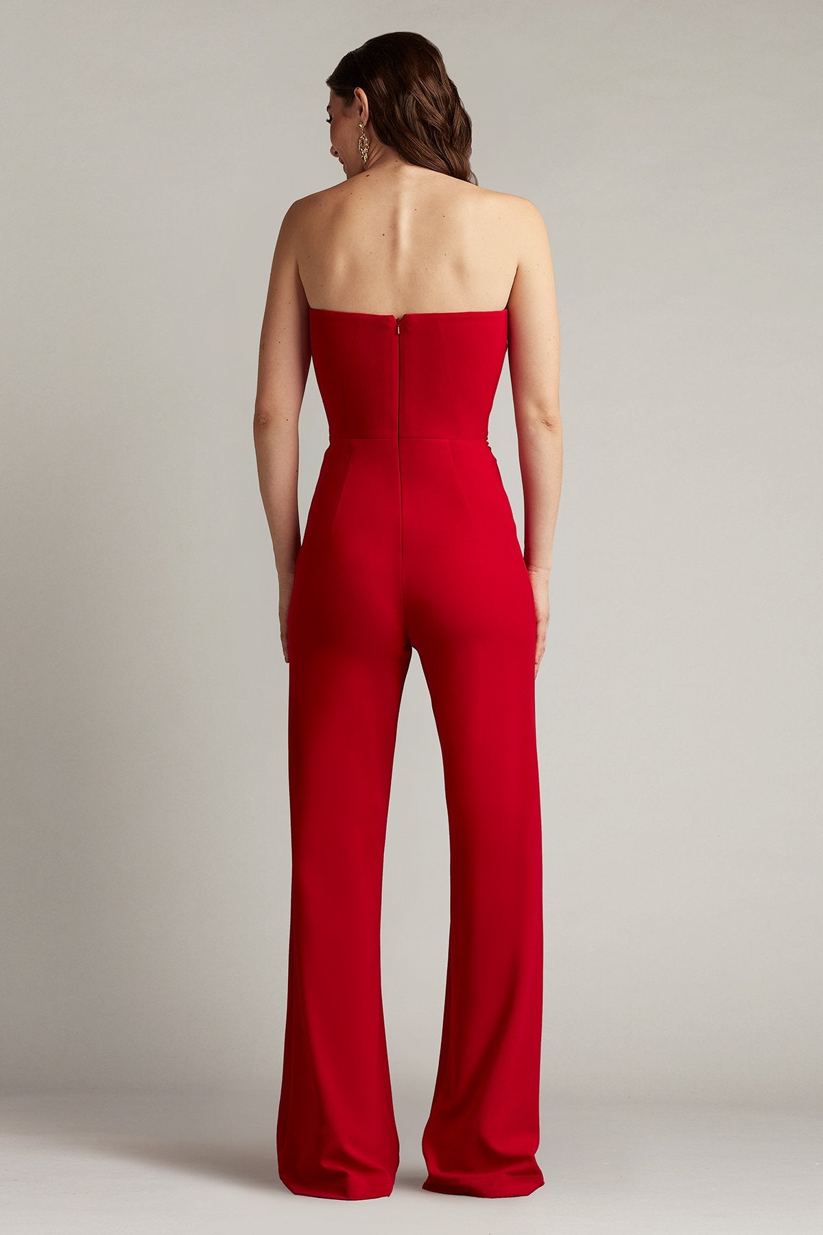 Sirota Center-Front Ruffle Jumpsuit