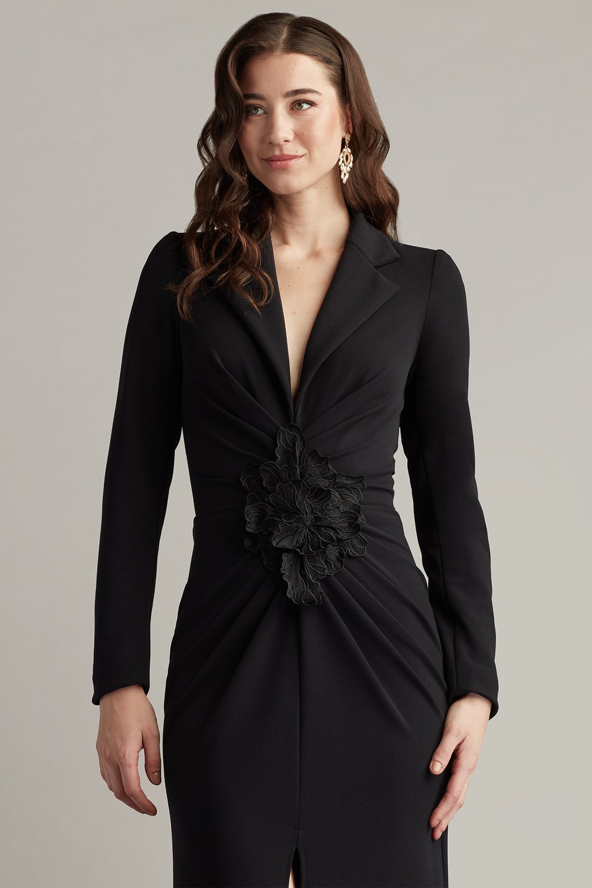 Ardela Center Front Ruffle Gown