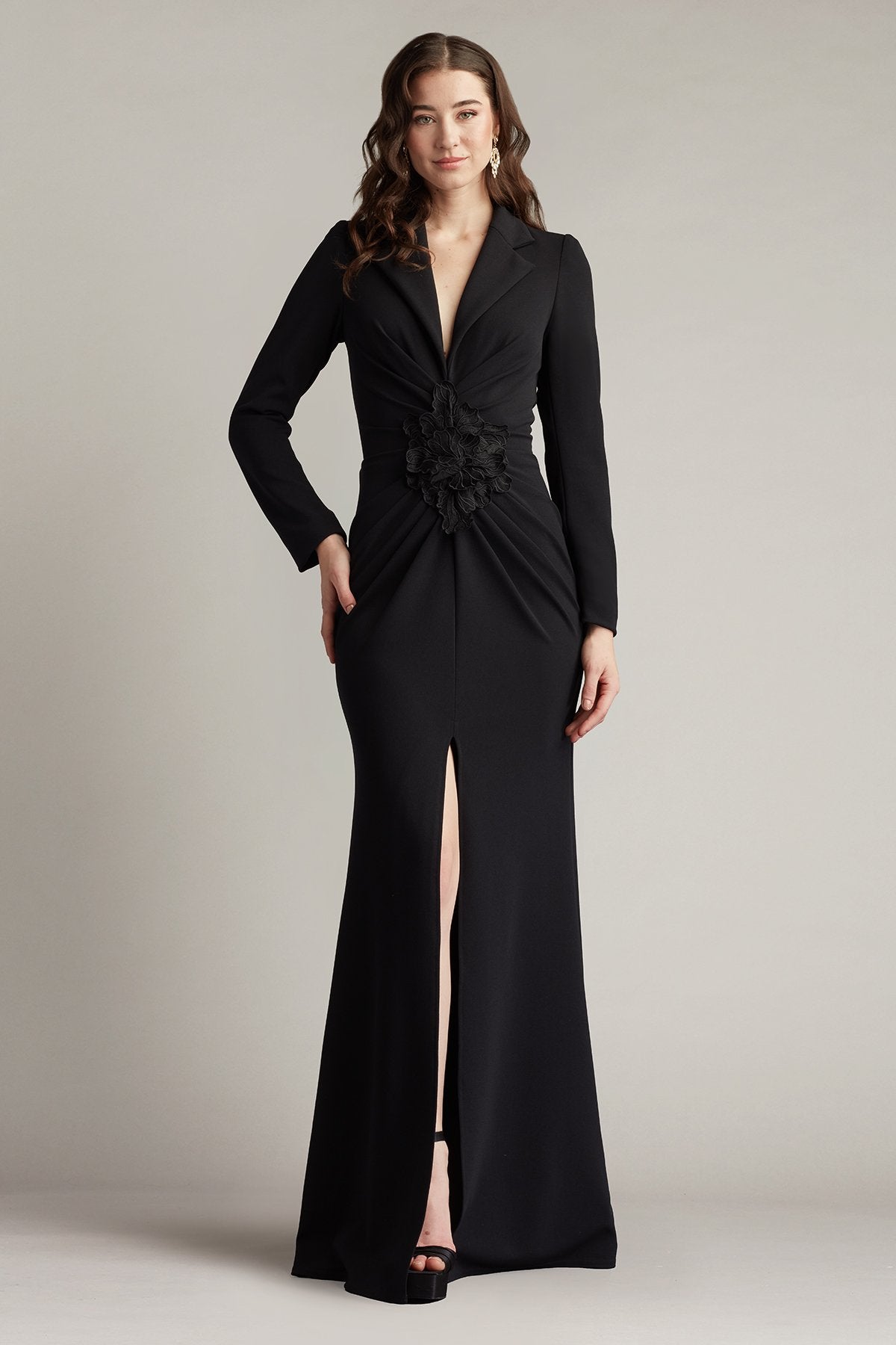 Ardela Center Front Ruffle Gown