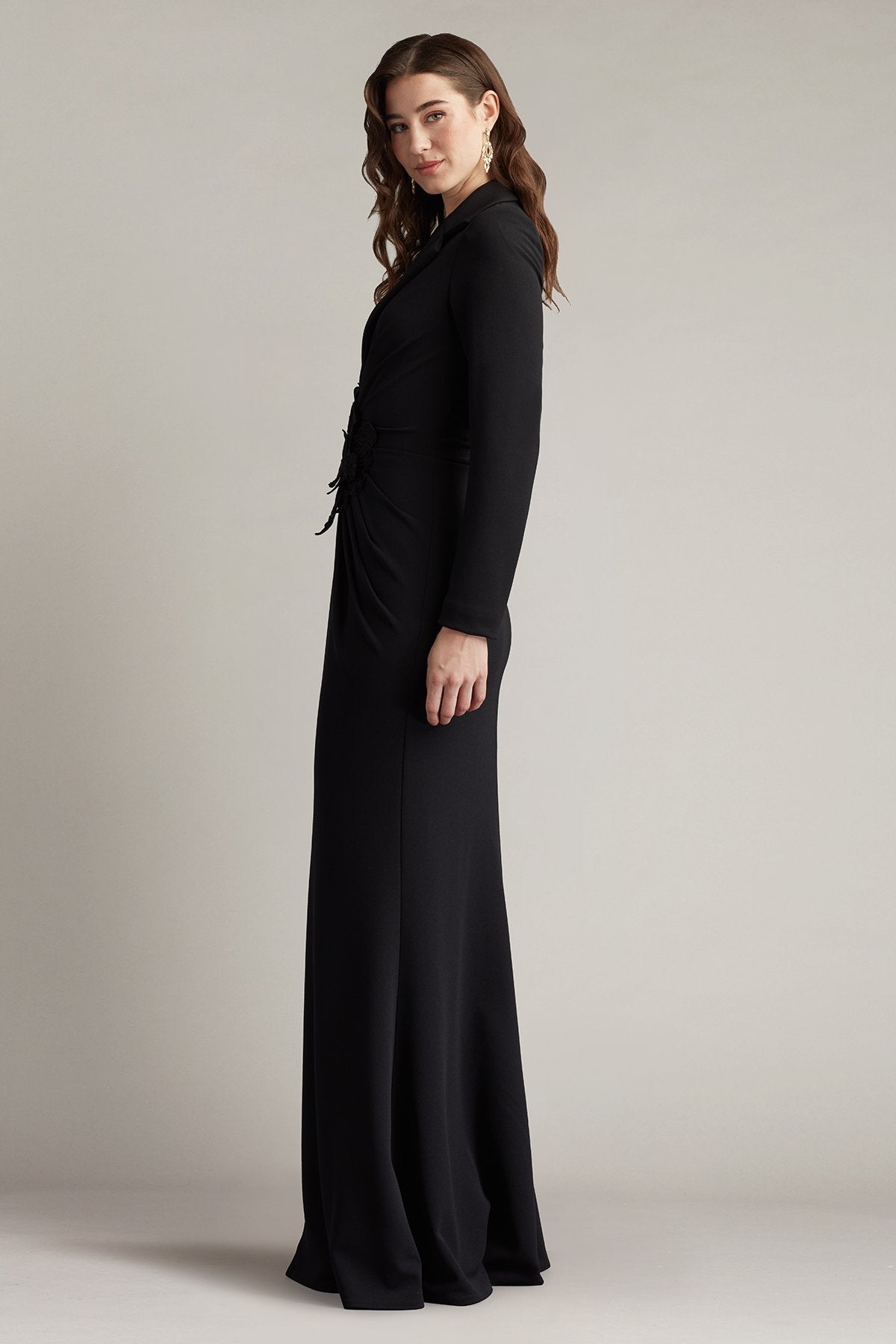 Ardela Center Front Ruffle Gown