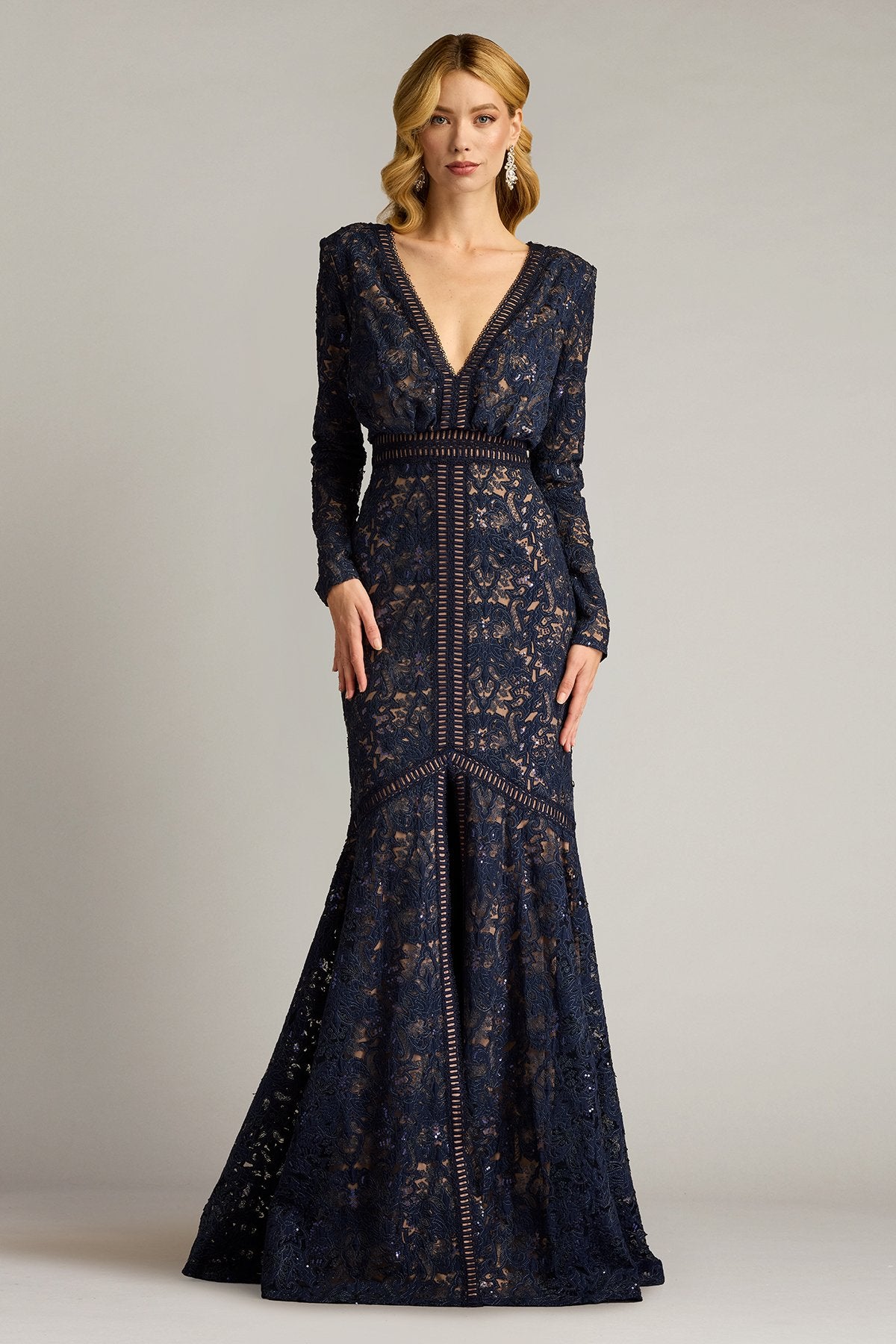 Alawa Sequin Embroidered Gown