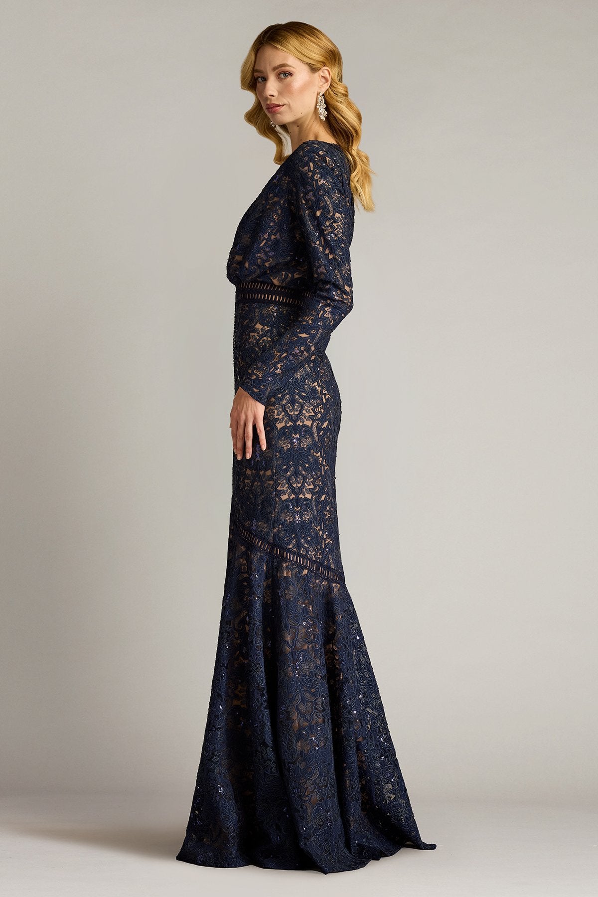 Alawa Sequin Embroidered Gown