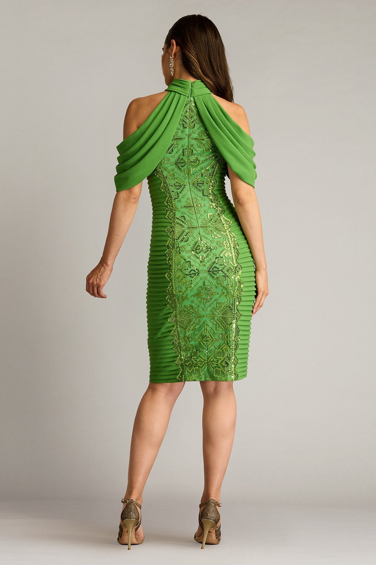 Chenoa Embellished Halter Dress