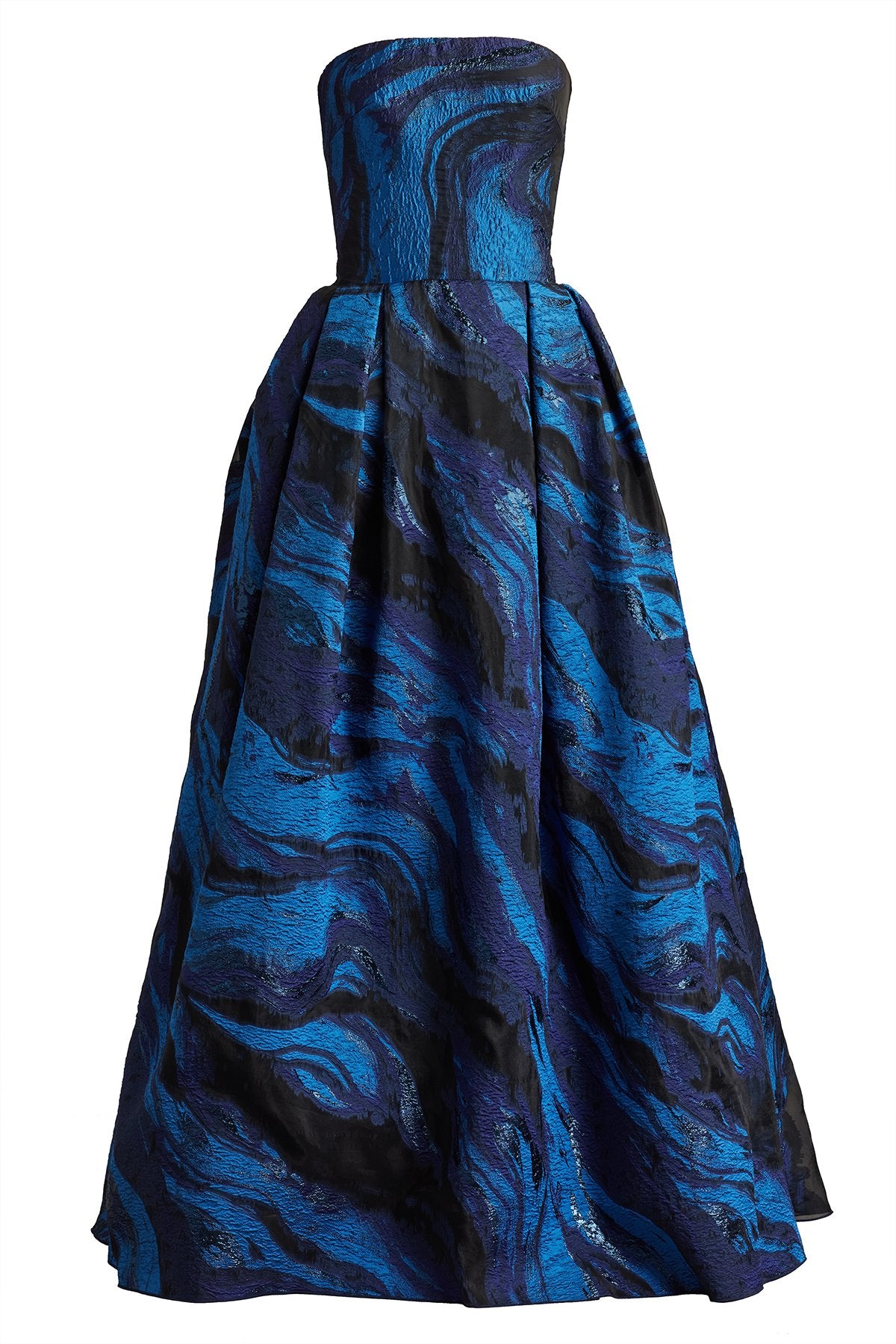 Valora Strapless Jacquard Ball Gown