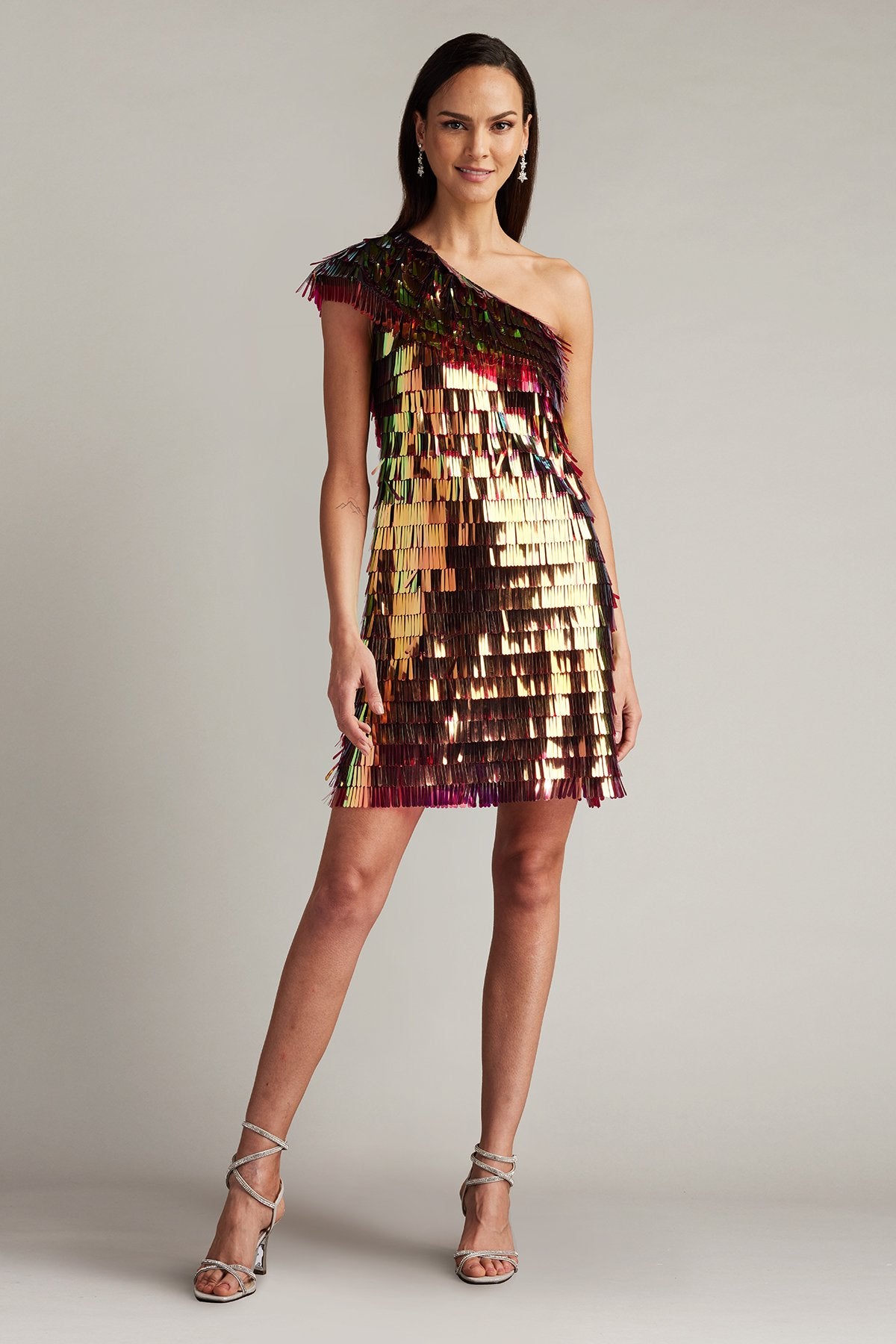 Bina Sequin Fringe Mini Dress