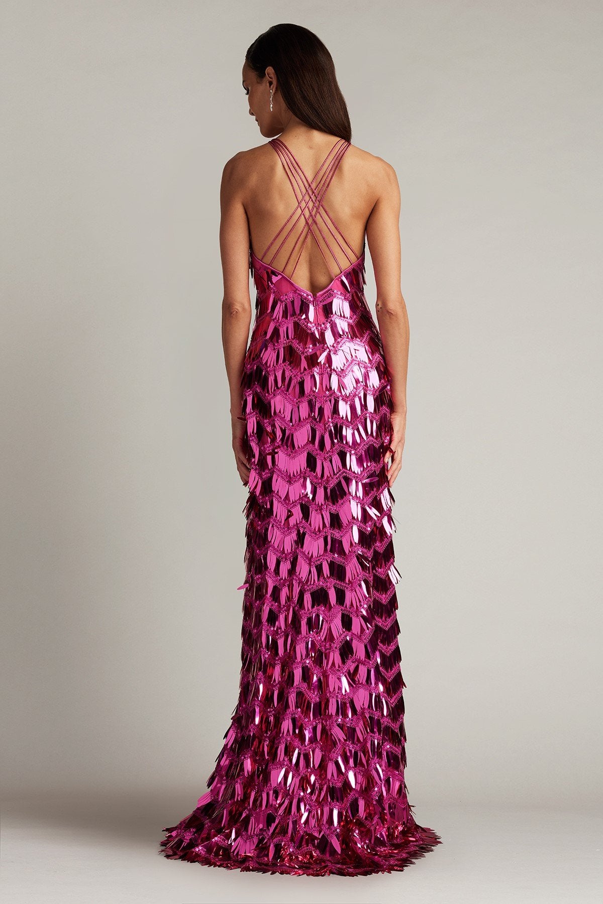 Madysin Sequin Fringe Gown